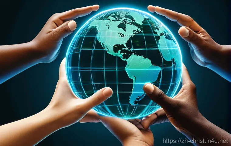 기독교와 국제 외교 - **Prompt: Interfaith Dialogue for Global Peace**

    A cinematic, realistic photo depicting five di...
