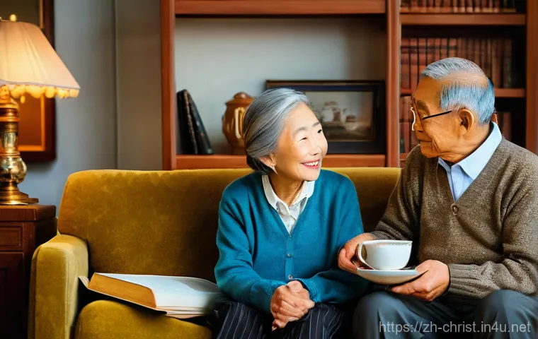 기독교와 은퇴 사역 - **Prompt 1: Joyful Intergenerational Teaching in a Bright Church Setting**
    "A heartwarming scene...