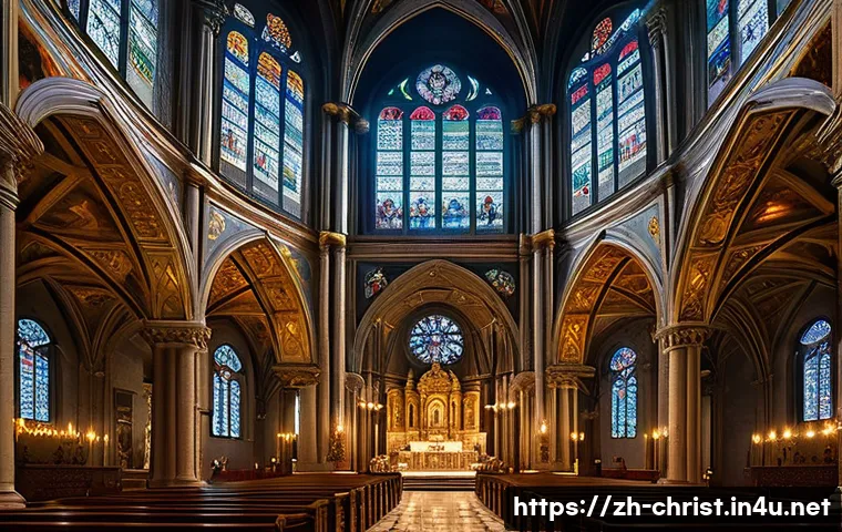 기독교와 르네상스 - A Renaissance-era cathedral interior showcasing a harmonious blend of classical architectural elemen...