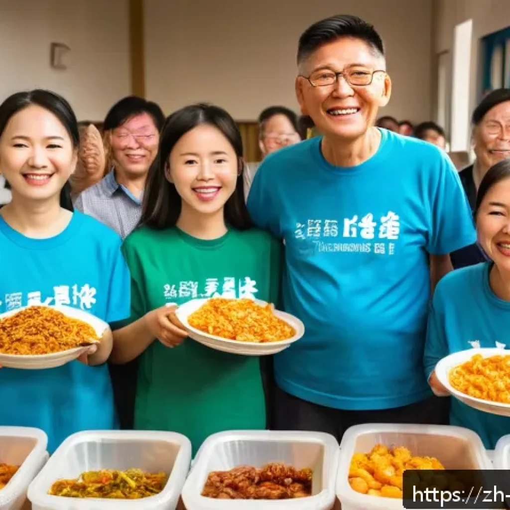 기독교와 사회 정의 - A warm and vibrant community church scene featuring diverse volunteers&mdash;elderly retirees, young adult...